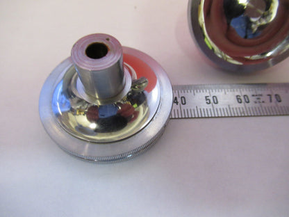 SPENCER AO  PAIR KNOBS ANTIQUE MICROSCOPE PART AS PICTURED #X3-B-02