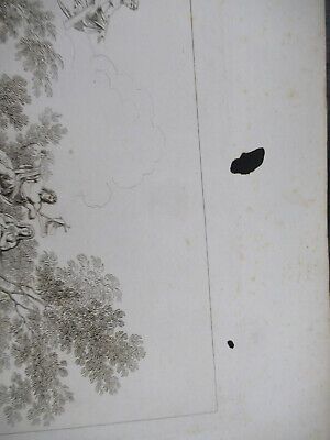 ANTIQUE ETCHING ITALIA ROME CIRCA 1810 GASPARD DUGHET PIETRO PARBONI AS PIC vi