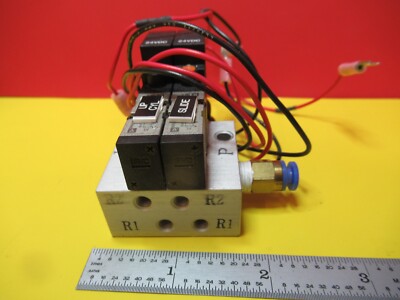 SMC NVJ3 PNEUMATIC AIR PRESSURE VALVE ASSEMBLY AS PICTURED &16-C-49
