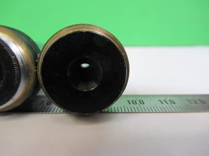 LOT OBJECTIVES WILD HEERBRUGG SWISS MICROSCOPE PART AS PICTURED Q7-B-16