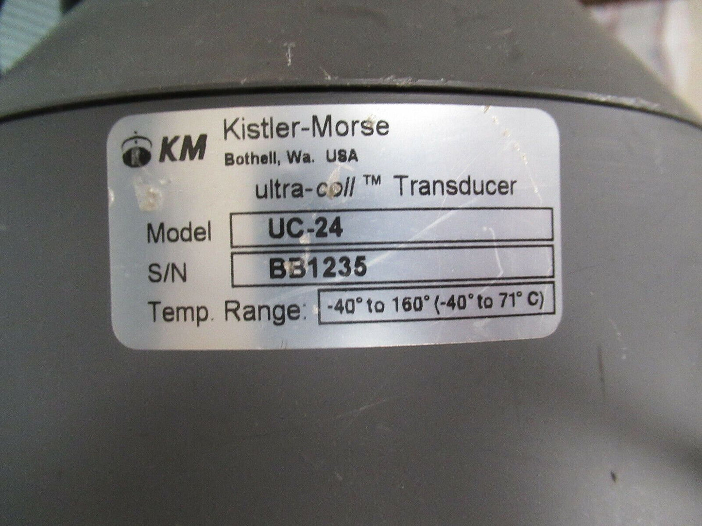 KISTLER MORSE ULTRASONIC SILO ULTRACELL UC-24  kHz WORKS OK AS PICTURED &TC-3
