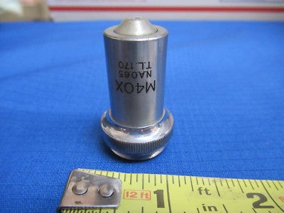 UNITRON JAPAN OBJECTIVE M40X OPTICS MICROSCOPE PART AS PICTURED &S1-A-11