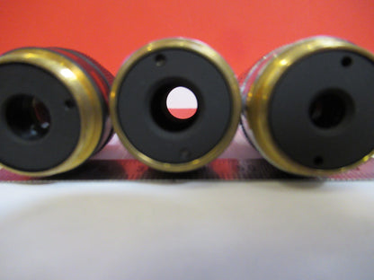 LOT TASCO OBJECTIVES 4X 10X 40X OPTICS MICROSCOPE PART AS PICTURED  T7-A-05