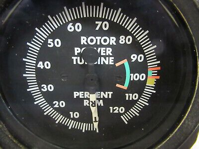 BELL 206 INDICATOR DUAL TACHOMETER AIRCRAFT 206-075-681-117 AS PICTURED &C1-A-02