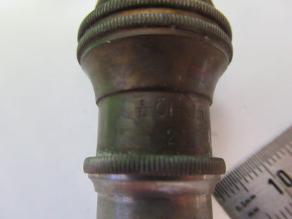 ANTIQUE GERMAN OBJECTIVE BUSCH LENS OPTICS MICROSCOPE PART AS PICTURED T8-B-43