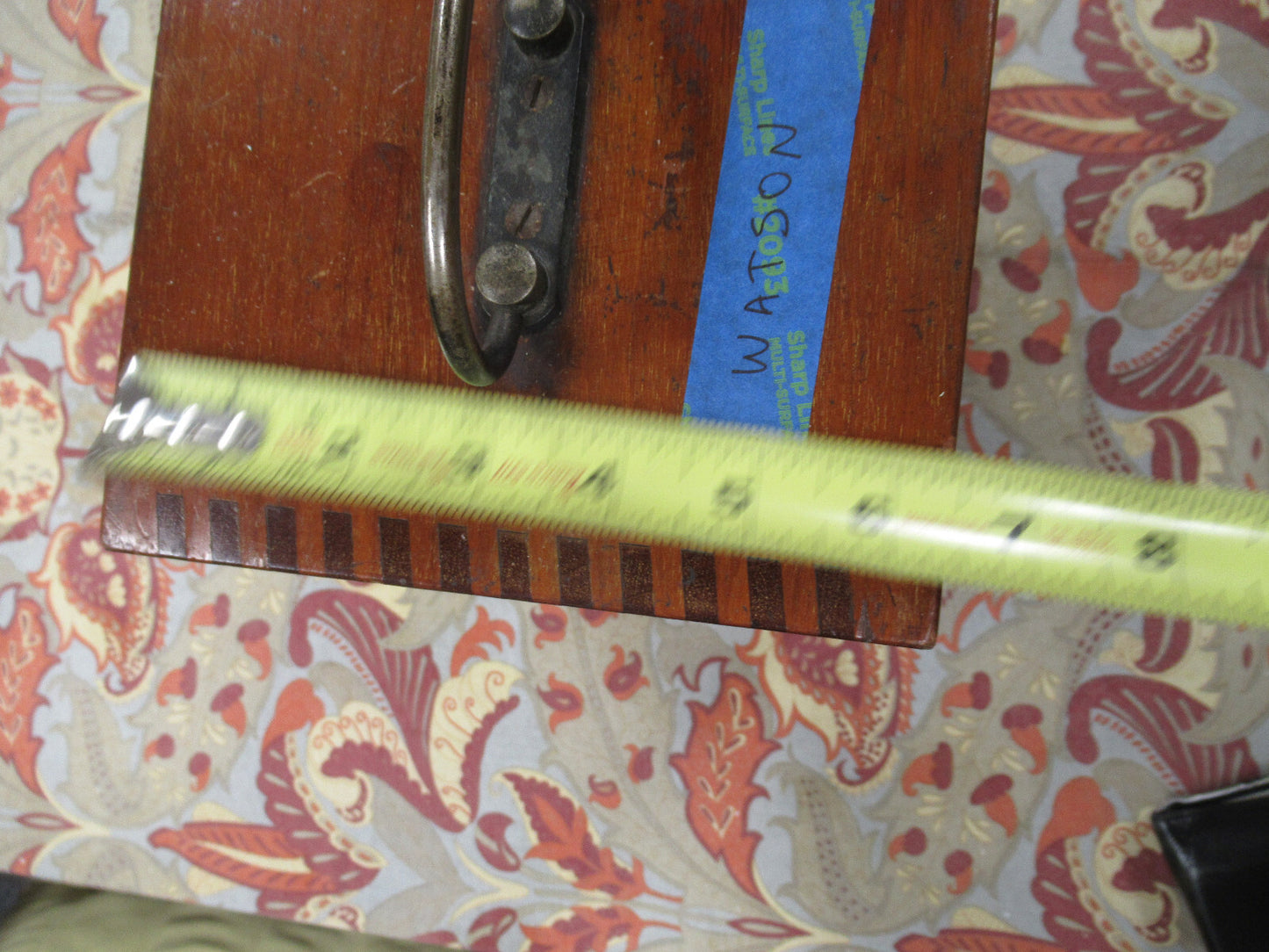 Empty Wood Cabinet for Antique Watson UK London Microscope Part