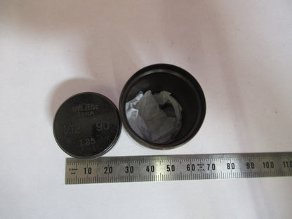 ANTIQUE BRASS EMPTY OBJECTIVE CAN ZEISS MICROSCOPE PART AS PICTURED F8-A-52