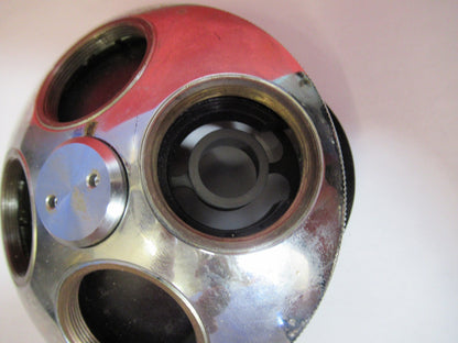 WILD SWISS HEERBRUGG NOSEPIECE EPI QUAD MICROSCOPE PART AS PICTURED V7-A-73