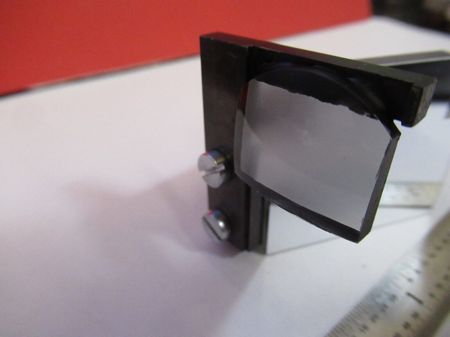 OLYMPUS JAPAN LENS + MIRROR ASSEMBLY OPTICS MICROSCOPE PART AS PICTURED &H6-A-24