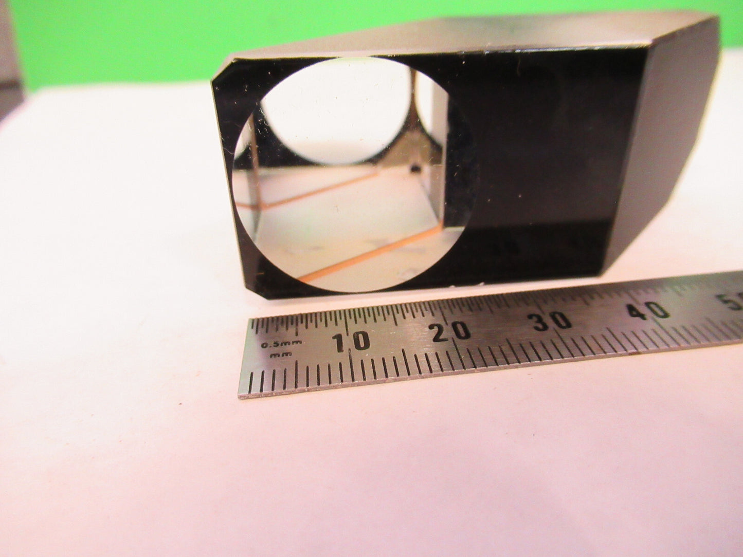ZEISS GERMANY GLASS PRISM HEAD OPTICS MICROSCOPE PART AS PICTURED S7-A-53