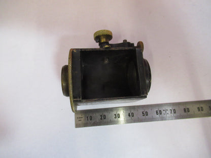 ANTIQUE BRASS WATSON LONDON LENS CAVITY MICROSCOPE PART AS PICTURED F8-A-22