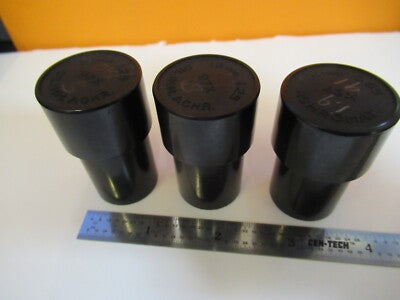 Lot 3 Ea Plastic Empty Objective Container Microscope Part