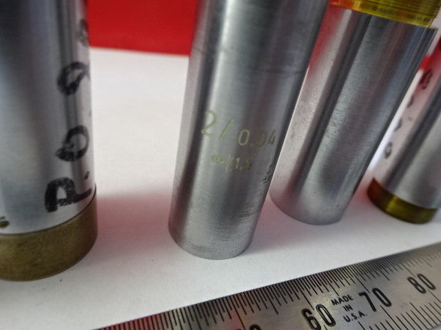 LOT CARL ZEISS OBJECTIVE TUBUS EXTENT 2X MICROSCOPE PART OPTICS AS IS &U7-B-34