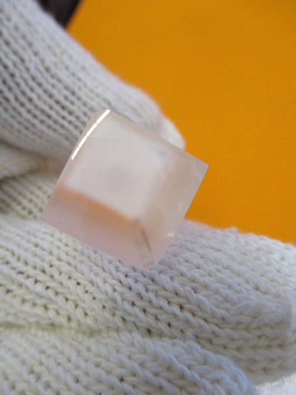 OPTICAL LONG BI CONVEX BAR GLASS LENS RARE LASER OPTICS AS PICTURED &27-A-55