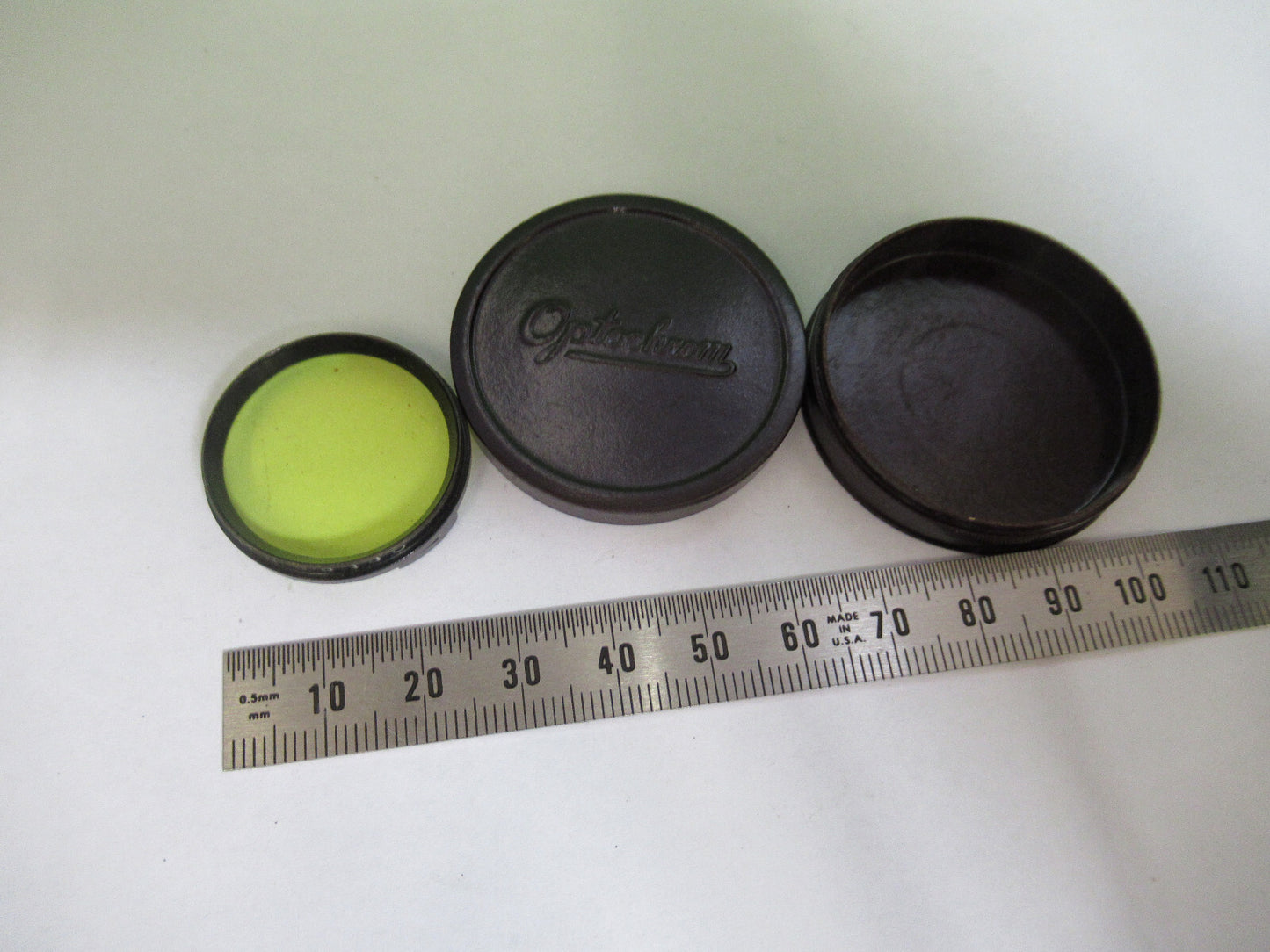 Optical Yellow Filter Optochrom Germany Glass Optics