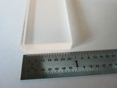 OPTICAL SLAB ONE SIDE POLISHED & OTHER SIDE FROSTED LASER OPTICS BIN#31-04