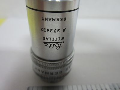 MICROSCOPE PART OBJECTIVE LEITZ GERMANY PLEZY 100X OPTICS AS IS BIN#H6-27