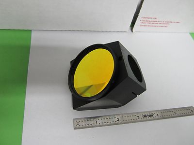 MICROSCOPE PART OPTICAL FILTER MOUNTED NICE OPTICS BIN#F3-06