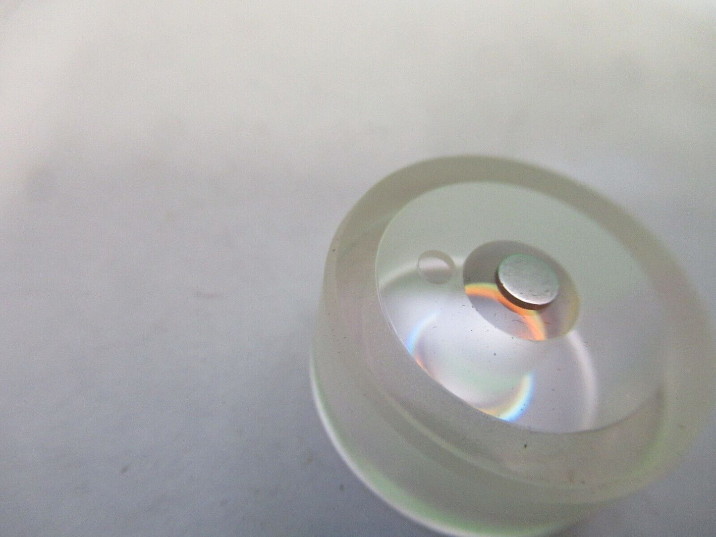 OPTICAL ZERODUR MACHINED GLASS RARE MINI ASSEMBLY OPTICS AS PICTURED &H3-B-45