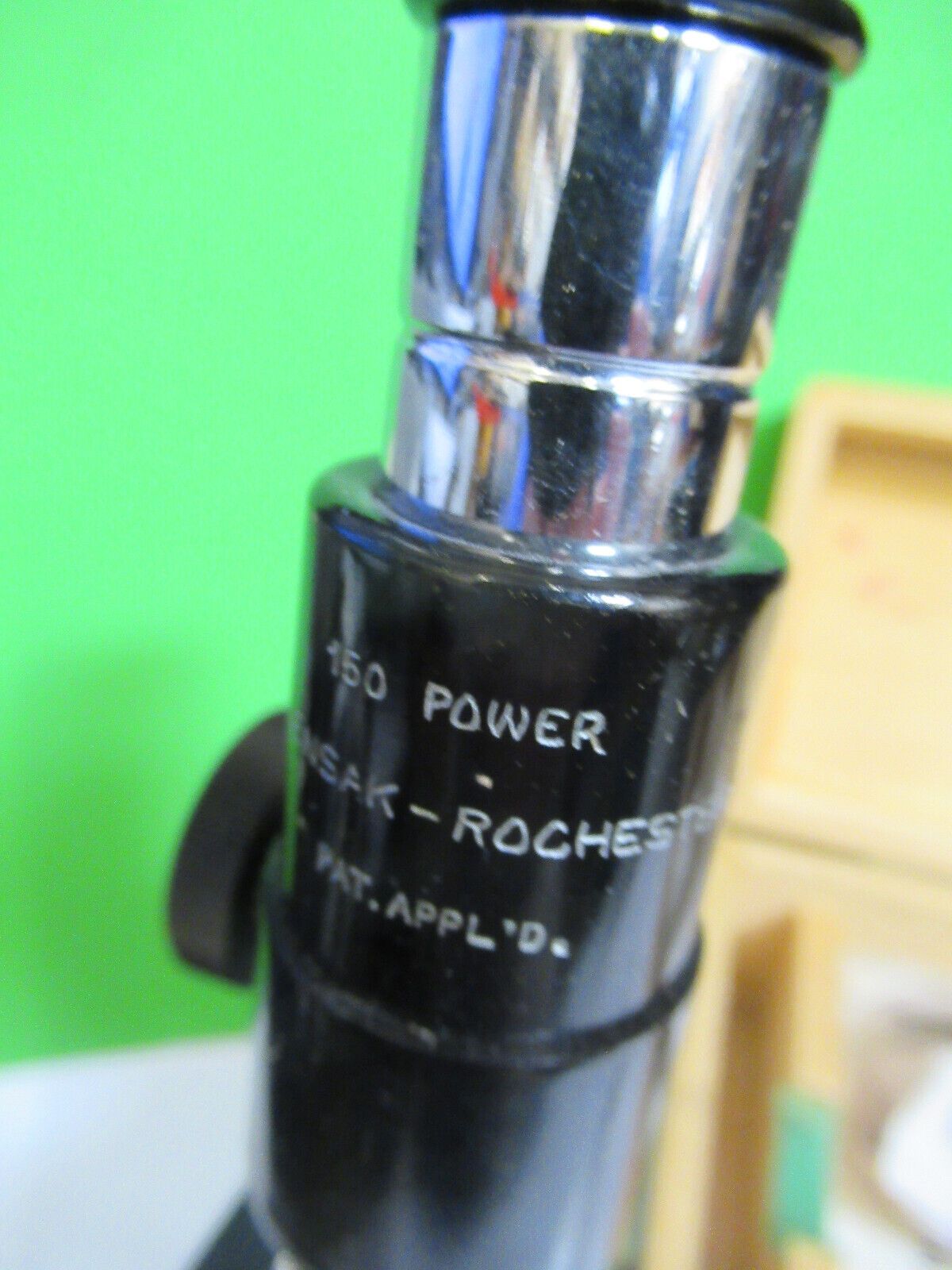 ANTIQUE RARE WOLLENSAK COLLECTABLE MINI MICROSCOPE OPTICAL AS PICTURED &H9-A-35