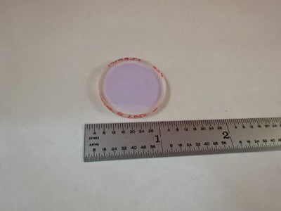 OPTICAL COATED LENS PLANO CONVEX 1.053 nm 128 mm LASER OPTICS AS IS B#N6-B-24
