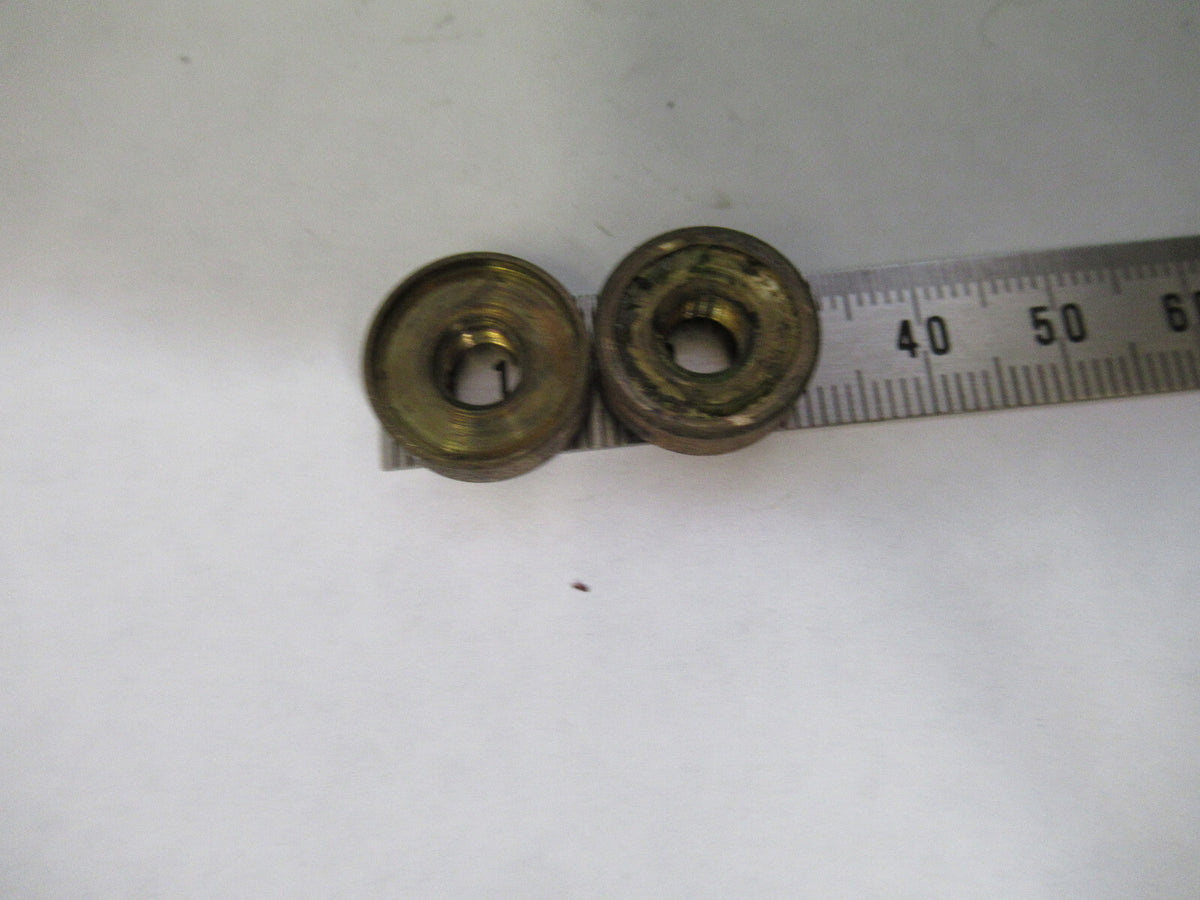 ANTIQUE BAUSCH LOMB BRASS SPANNER NUTS MICROSCOPE AS PICTURED X6-A-61