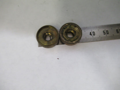 ANTIQUE BAUSCH LOMB BRASS SPANNER NUTS MICROSCOPE AS PICTURED X6-A-61