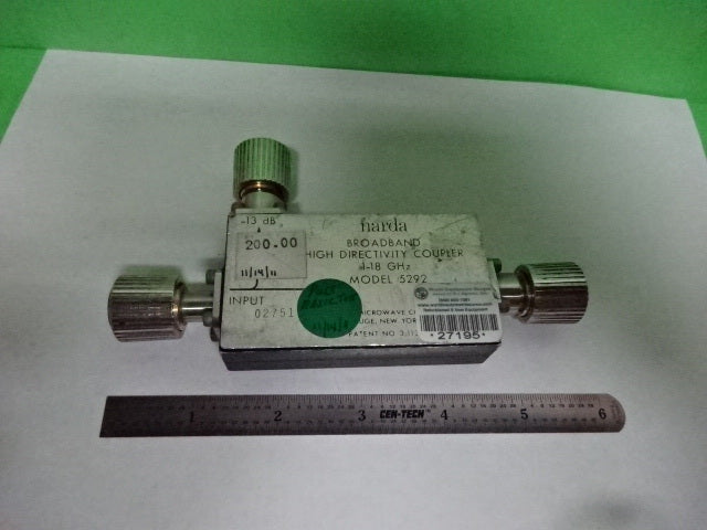 Narda Broadband Directional Coupler 18 GHz Frequency RF Microwave