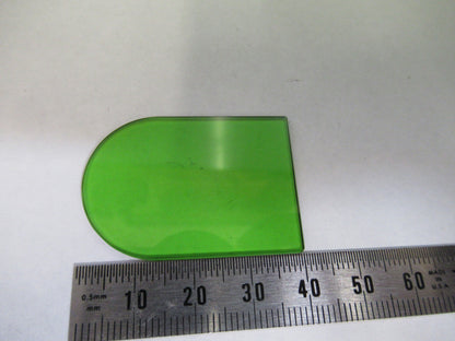 LEITZ GERMANY GREEN GLASS FILTER OPTICS MICROSCOPE PART AS PICTURED #S2-C-70