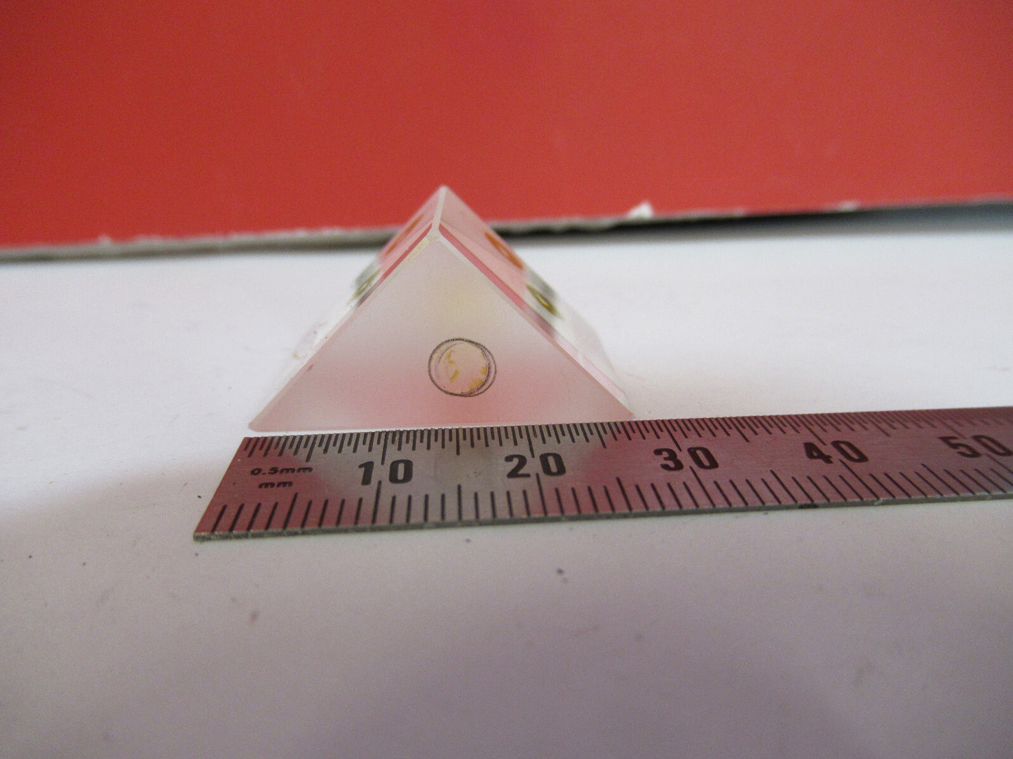 BAUSCH LOMB GLASS PRISM HEAD MICROSCOPE PART AS PICTURED  T1-A-55