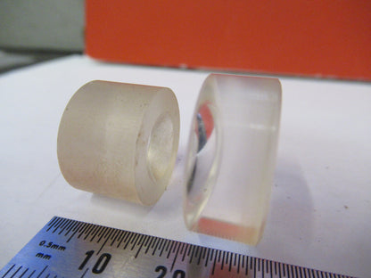 LOT 2ea OPTICAL GLASS LENS PLANO CONCAVE PL-CC OPTICS X3-B-56
