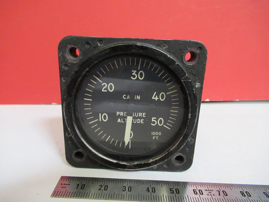 INDICATOR PRESSURE ALTITUDE CABIN KOLLSMAN 128SCA109-1  AS PICTURED  T1-A-43
