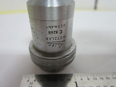LEITZ WETZLAR DEUTSCHLAND PL 8X OBJEKTIVE MIKROSKOPOPTIK BIN#H1-11