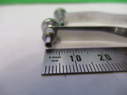 CARL ZEISS PAIR OF CLIPS STAGE MICROSCOPE PART AS PICTURED S1-B-74