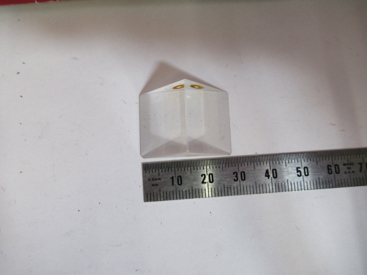 BAUSCH LOMB GLASS PRISM HEAD MICROSCOPE PART AS PICTURED  T1-A-55
