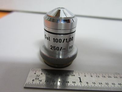 Microscope Part Objective Reichert Austria 100X Optics