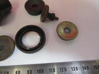 ANTIQUE BRASS LOT VERY OLD SCOPES MICROSCOPE PART AS PICTURED S3-B-02