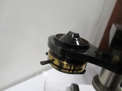ANTIQUE RARE GERMAN BRASS MICROSCOPE ERNST LEITZ as shown OPTICS #LOBBY