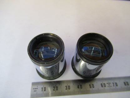 Antique Pair Bausch & Lomb Eyepiece 10x Lens Microscope Part