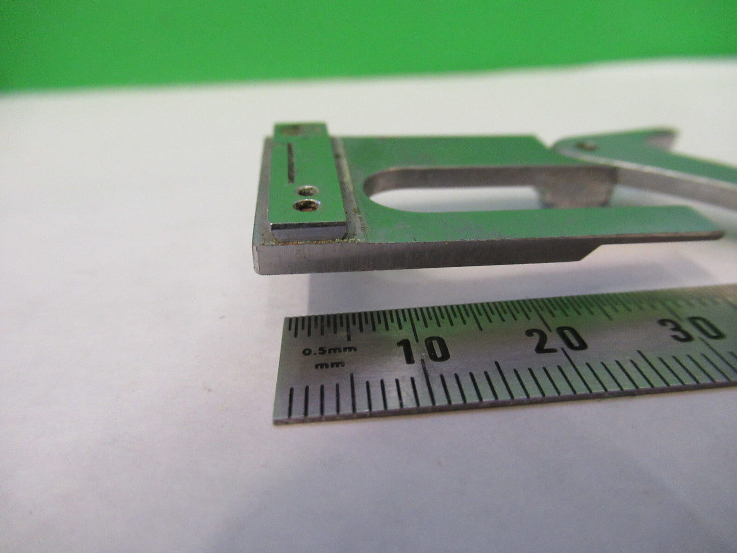 OLYMPUS JAPAN CLIP STAGE MICROSCOPE PART AS PICTURED 82-A-57