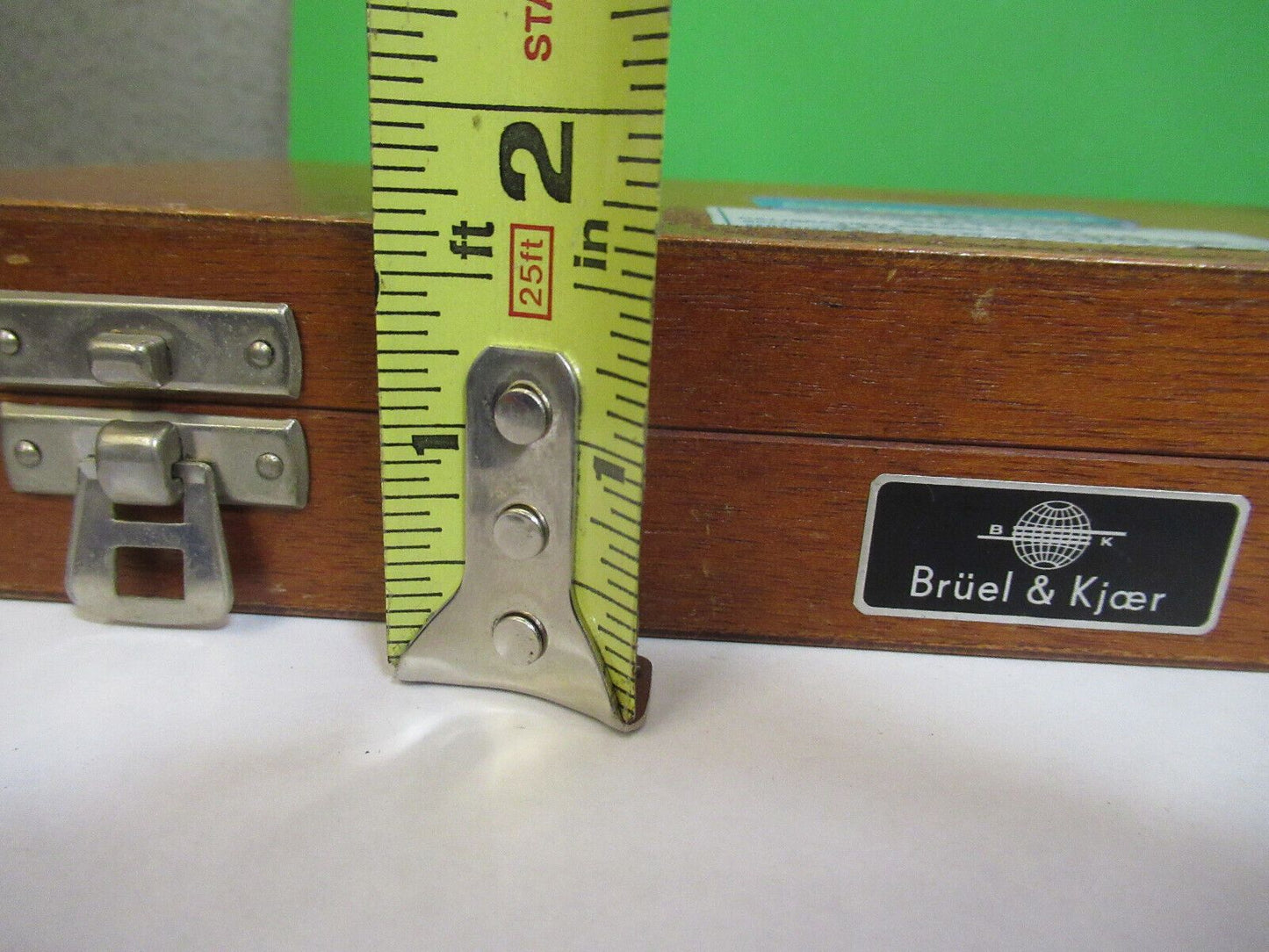 EMPTY BRUEL KJAER DENMARK MAHOGANY WOOD BOX INSTRUMENT as pictured &R2-B-13