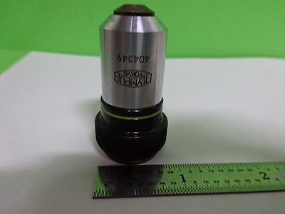 MICROSCOPE PART OBJECTIVE OLYMPUS JAPAN MPLAN 40X OPTICS AS IS BIN#W8-67