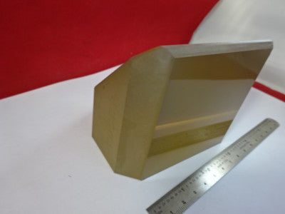 HUGE OPTICAL ZERODUR PIECE SILVER MIRROR TRUNCATED OPTICS AS PICTURED &92-74