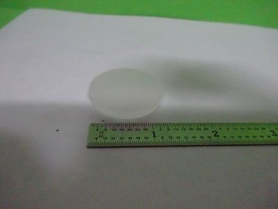 MICROSCOPE PART OPTICAL LENS DIFFUSER FROSTED CX CC THICK AS IS OPTICS BIN#V7-28