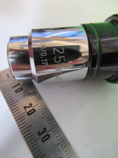 Carl Zeiss AG 25X /160 Lens Objective Optics Microscope Part