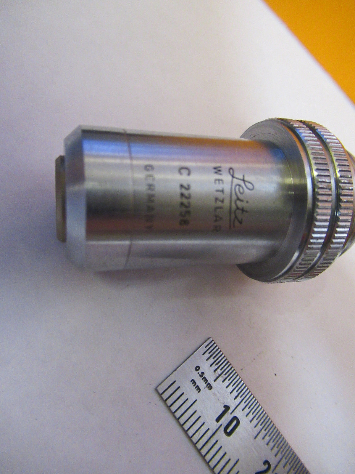 LEITZ WETZLAR 10X /170 OBJECTIVE LENS OPTIC MICROSCOPE PART AS PICTURED Y3-A-88