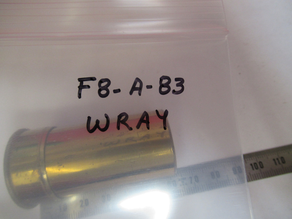 ANTIQUE BRASS WRAY LONDON "1/2" OBJECTIVE MICROSCOPE AS PICTURED &F8-A-83