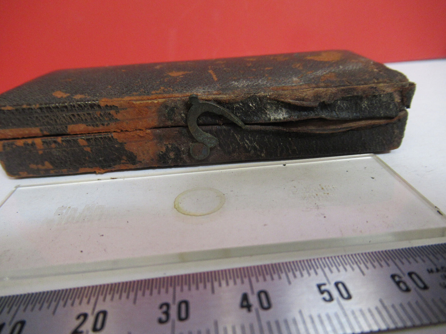 ANTIQUE CARL ZEISS CALIBRATION MICROMETER MICROSCOPE PART AS PICTURED F8-A-53