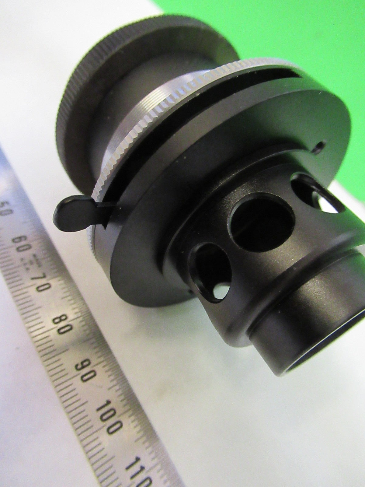 UNITRON JAPAN DARK CONDENSER PHASE OPTICS MICROSCOPE PART AS PICTURED U8-A-15