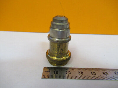 ERNST LEITZ GERMANY OBJECTIVE OPTICS LENS MICROSCOPE PART AS PICTURED &H1-B-17